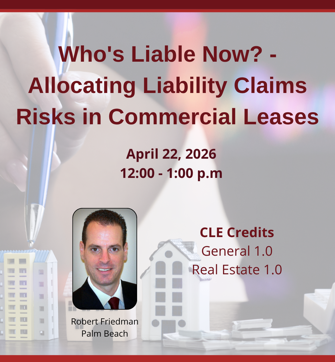 9765 Who's Liable Now? - Allocating Liability Claims Risks in Commercial Leases