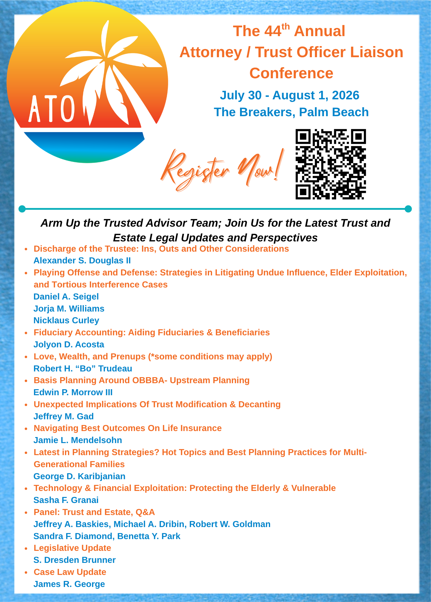 44th Annual Attorney/Trust Officer Liaison Conference